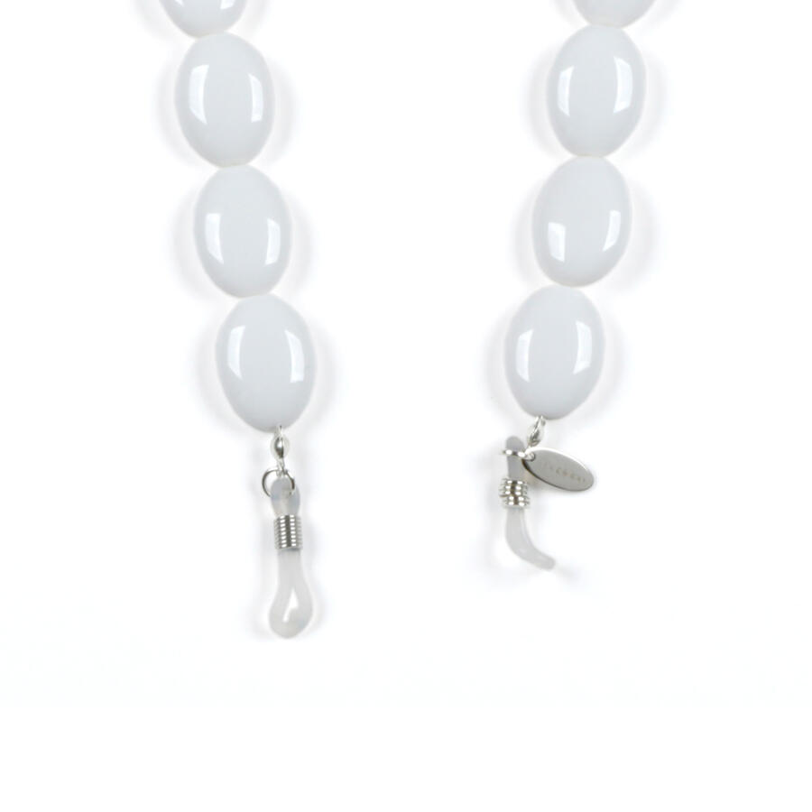 DoubleChain Pastel Stone - Catene per occhiali - Colore ORANGE e WHITE