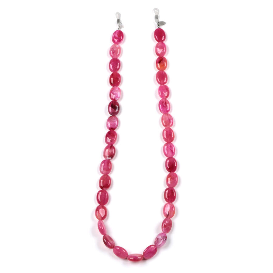 DoubleChain Pearl Stone - Catene per occhiali - Colore FUXIA e AZURE