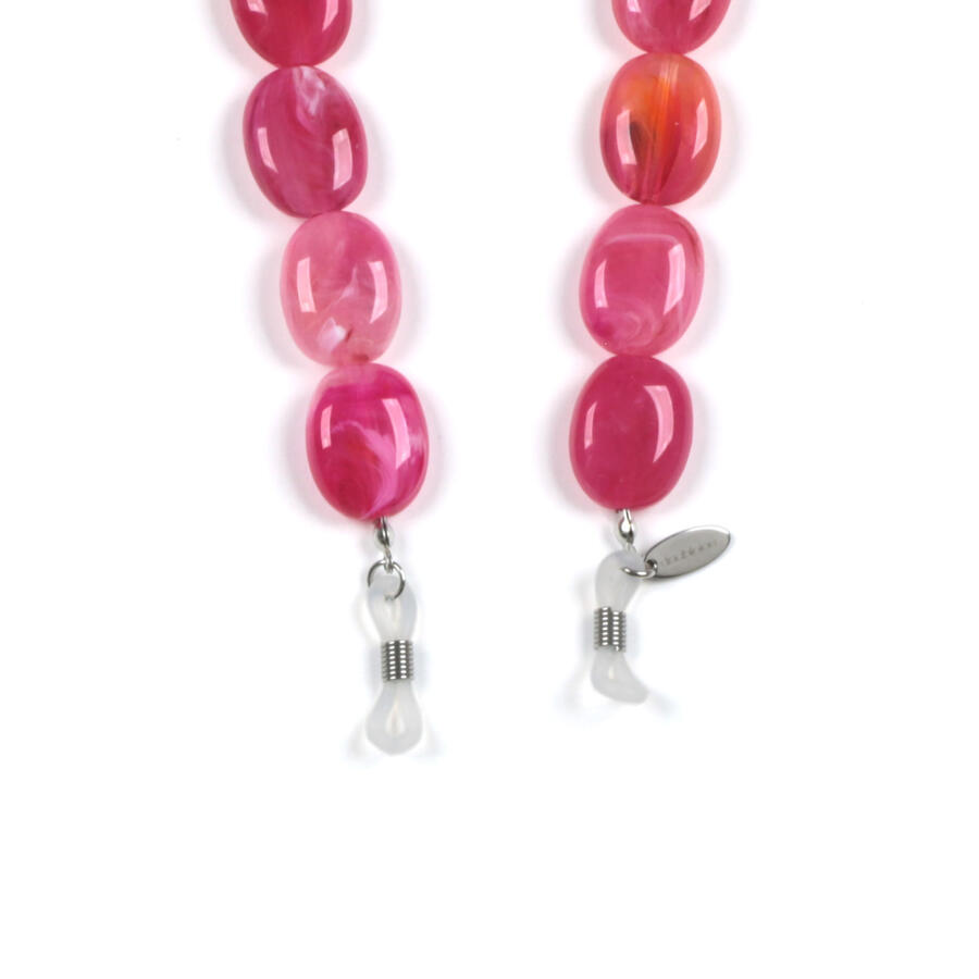 DoubleChain Pearl Stone - Catene per occhiali - Colore FUXIA e AZURE
