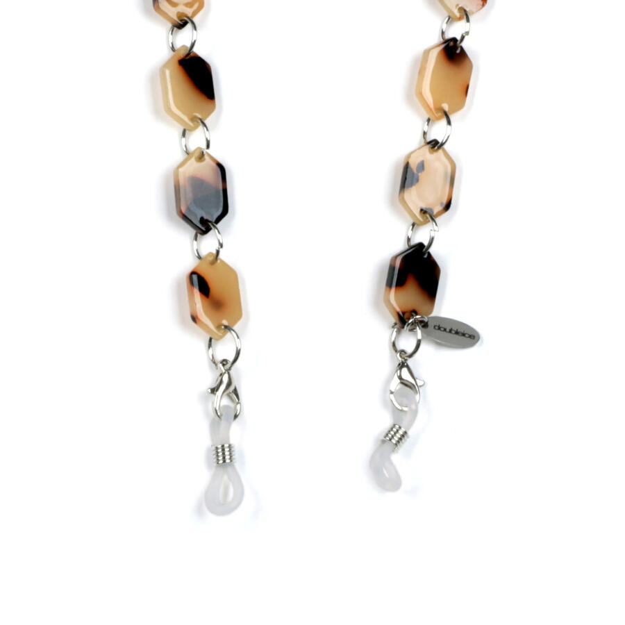 DoubleChain Acetate - Catene per occhiali - Colore TURTLE e BLACK AND WHITE