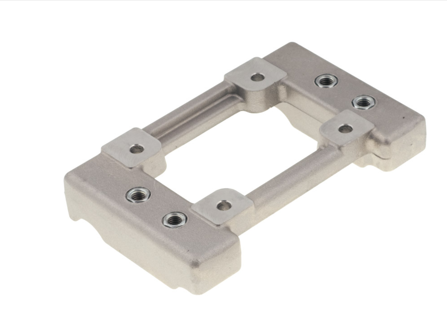 PIASTRA MOTORE PIANA PER MOTORE ROK JUNIOR - ROK GP - MINI ROK - ALLUMINIO 92x28 mm