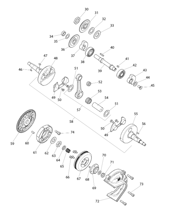 ASSE ACCOPPIAMENTO FORATO ROK SVR