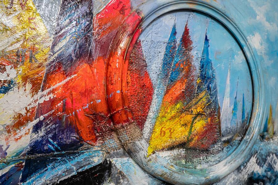 L' oblò sul mare cm 180x80