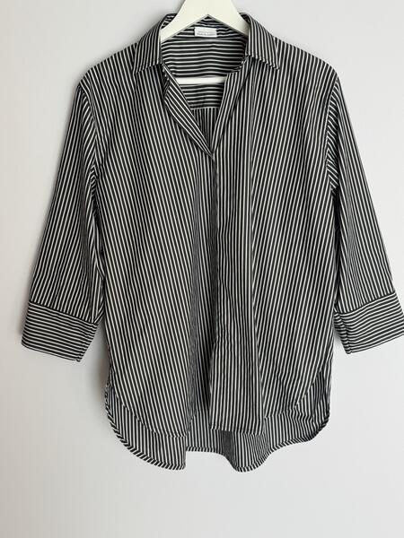 Camicia oversize a righe Black&White