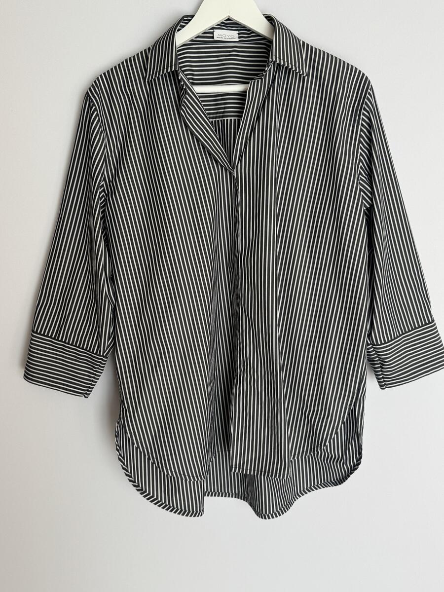 Camicia oversize a righe Black&White