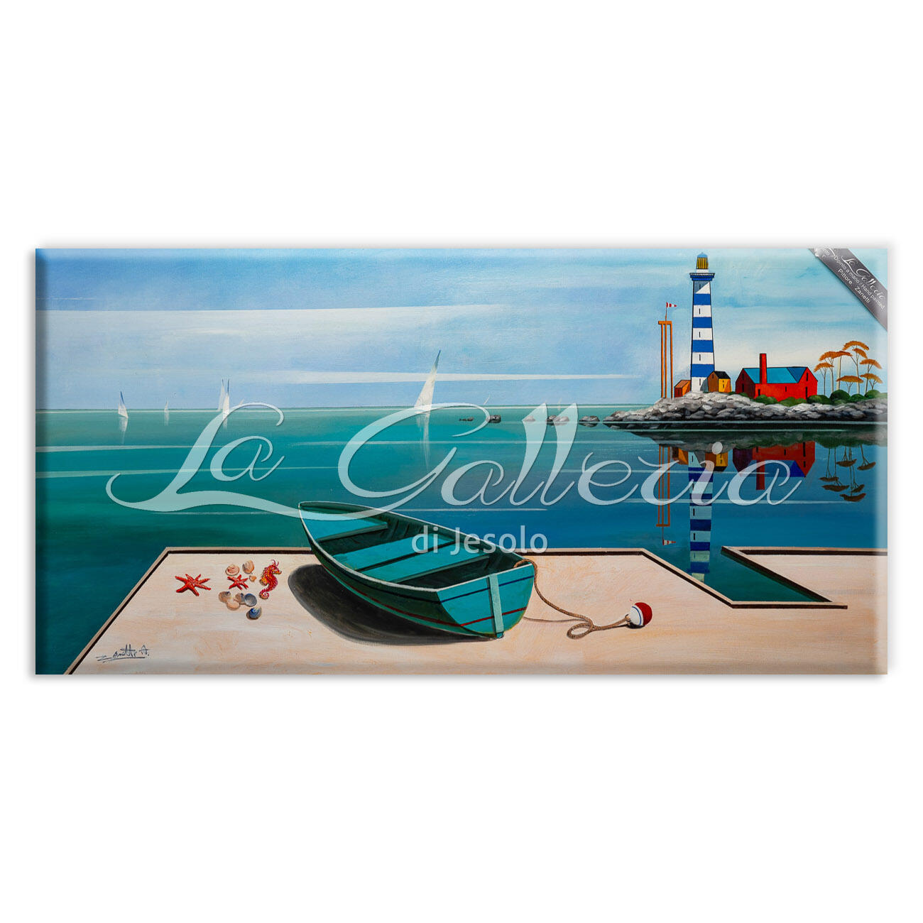 Approdo al faro cm 140x70