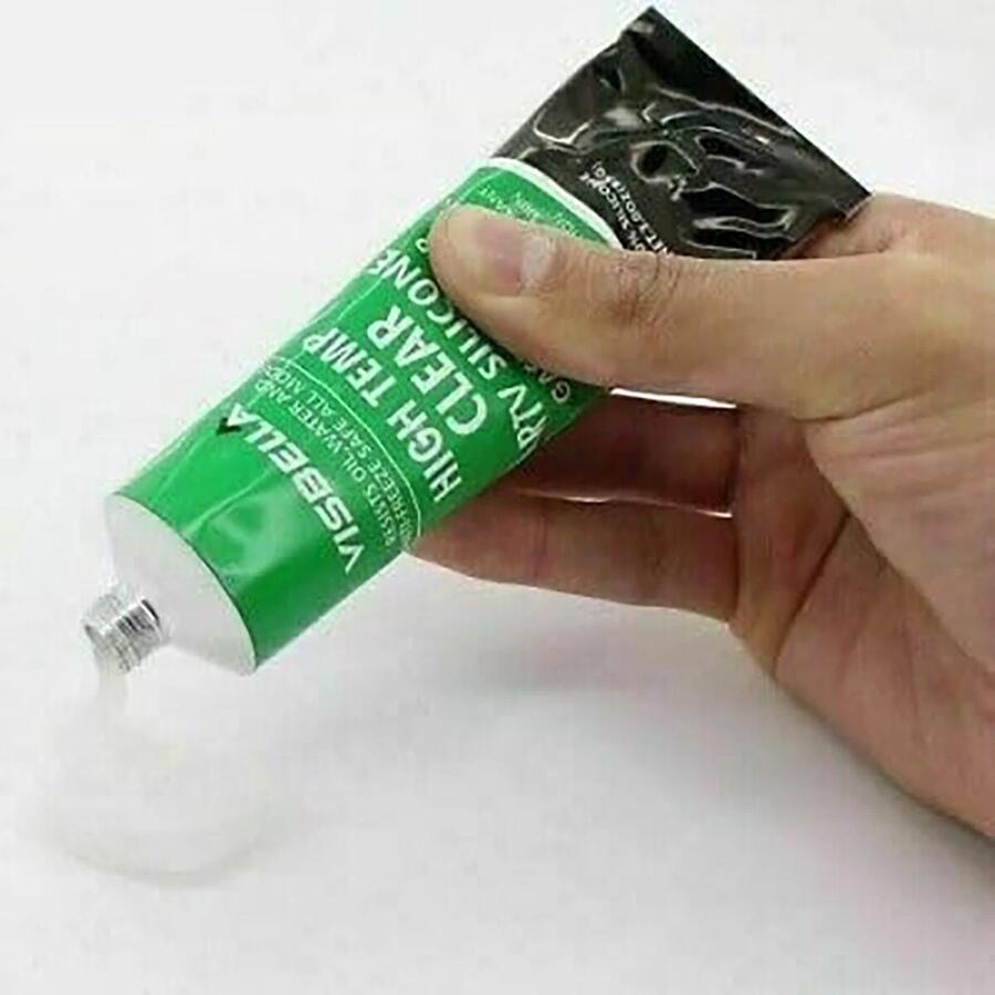 SIGILLANTE SILICONE TRASPARENTE RTV ALTA TEMPERATURA AUTO FORNO VISBELLA 85ML