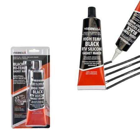 PASTA NERA RTV SIGILLANTE SILICONE NERO AUTO GUARNIZIONI MOTO ALTA TEMPERATURA
