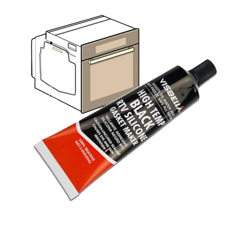 PASTA NERA RTV SIGILLANTE SILICONE NERO AUTO GUARNIZIONI MOTO ALTA TEMPERATURA