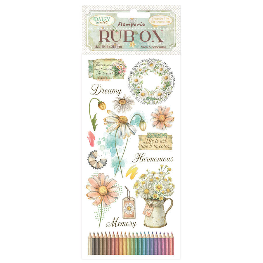 Rub-On Daisy Art Harmoníous