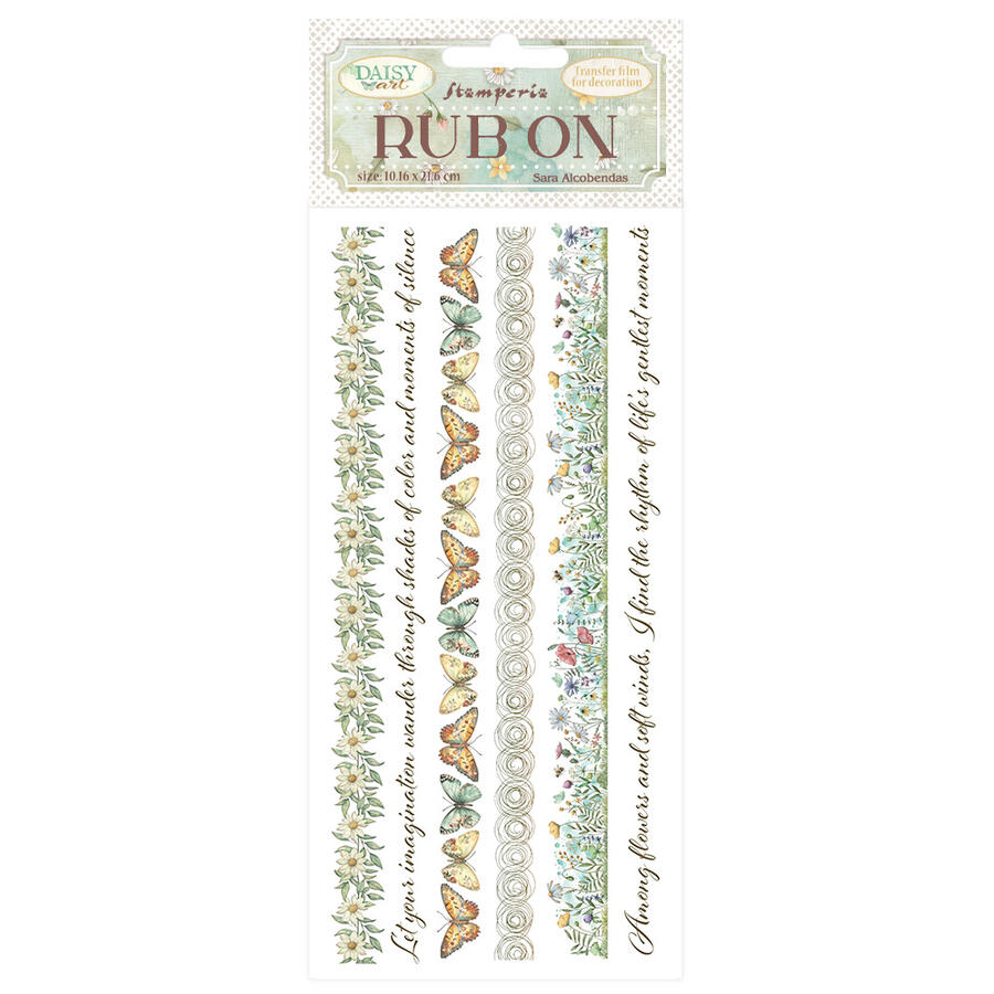 Rub-On Daisy Art Bordure