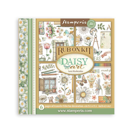 Rub on kit Daisy Art 6 pagine
