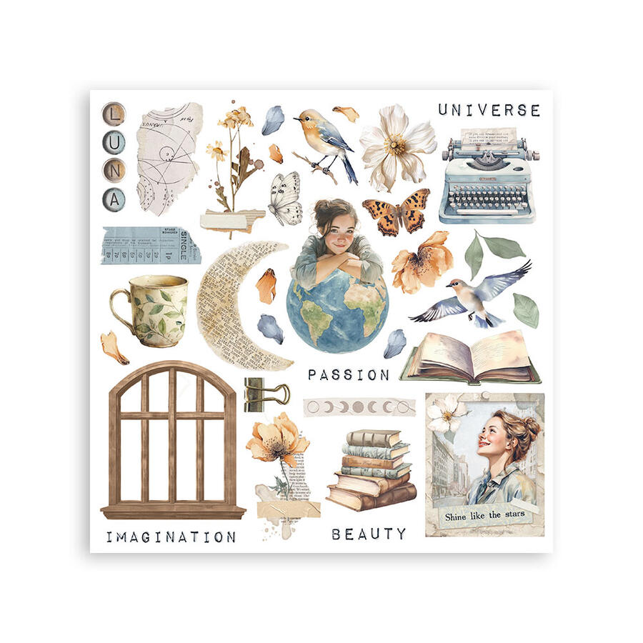 Rub on kit Secret Diary 6 pagine