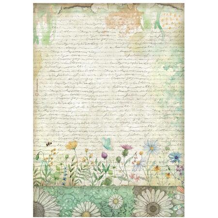Carta di riso Fto A4 Daisy Art lettera con fiori