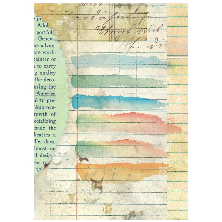 Selezione 8 Carta di riso Fto A6 Backgrounds Daisy Art