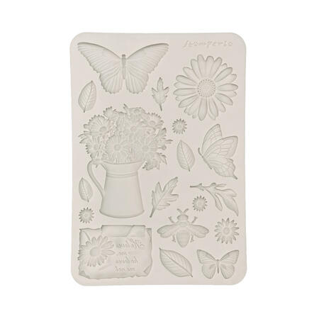 Stampo in silicone A5 Daisy Art Margherite e farfalle