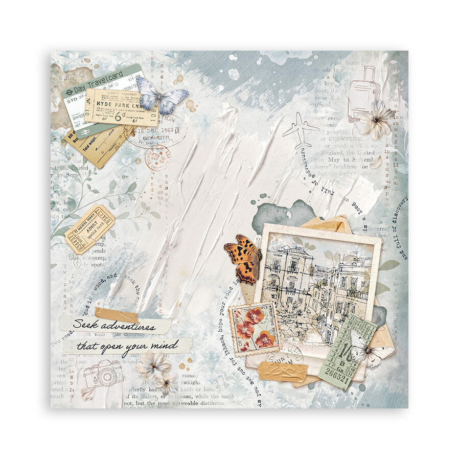 Blocco 10 fogli 30,5 x 30,5 Double Face Secret Diary