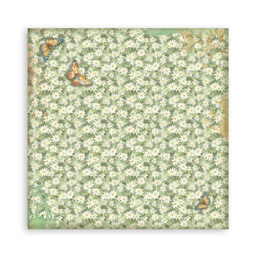 Blocco 10 fogli 30,5 x 30,5 Double Face Backgrounds Daisy Art