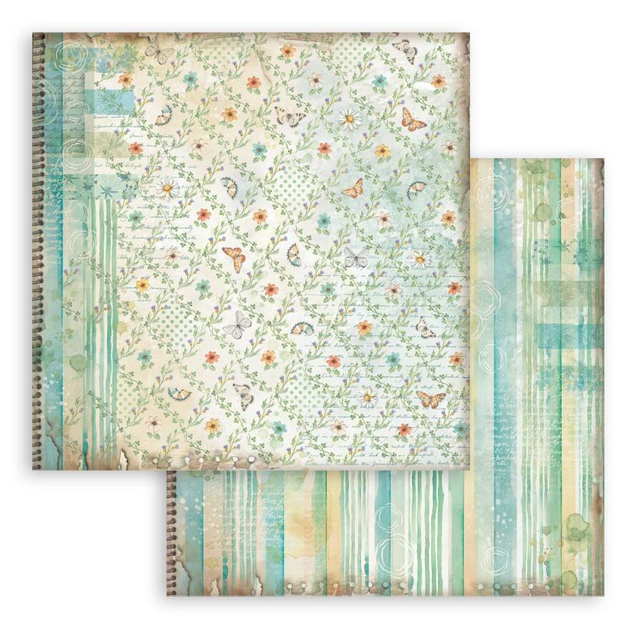 Blocco 10 fogli 30,5 x 30,5 Double Face Backgrounds Daisy Art