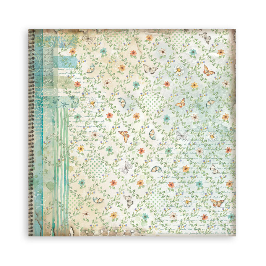 Blocco 10 fogli 30,5 x 30,5 Double Face Backgrounds Daisy Art