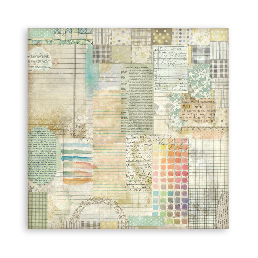 Blocco 10 fogli 20,3 x 20,3 Double Face Backgrounds Daisy Art