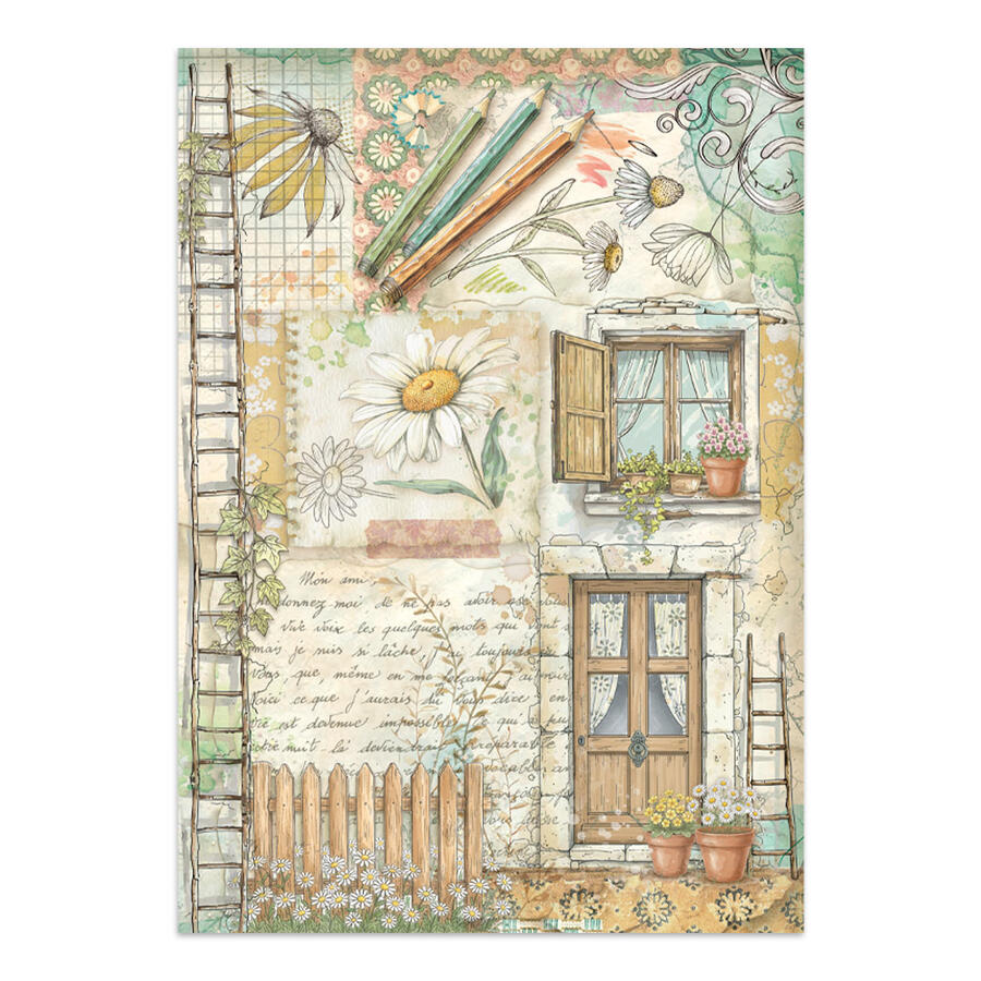 Junk Journal stickers, cut-outs, backgrounds Daisy Art