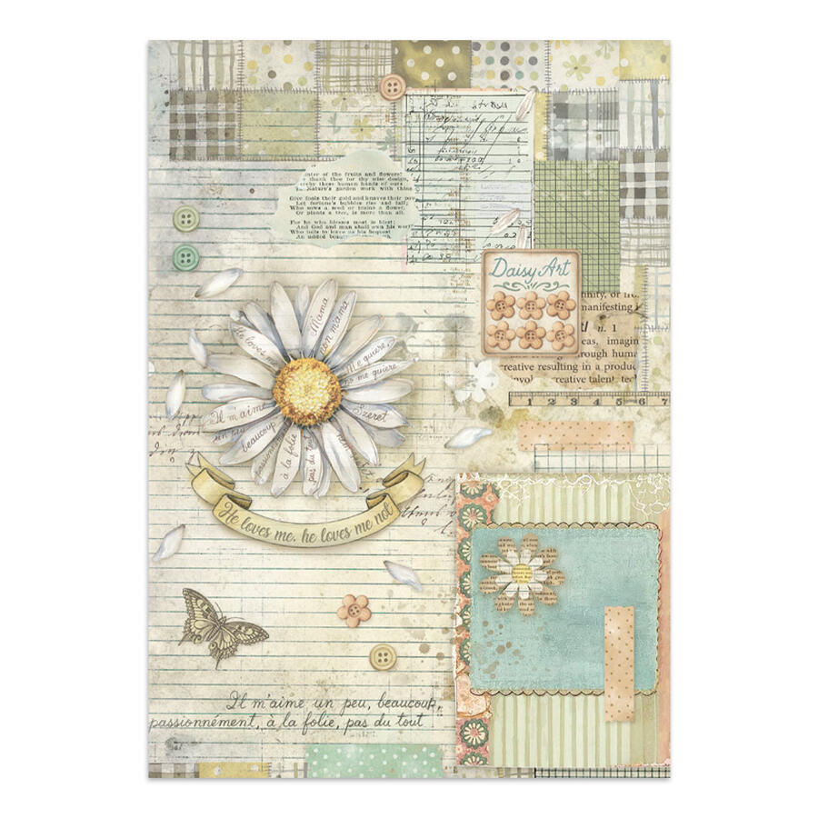 Junk Journal stickers, cut-outs, backgrounds Daisy Art