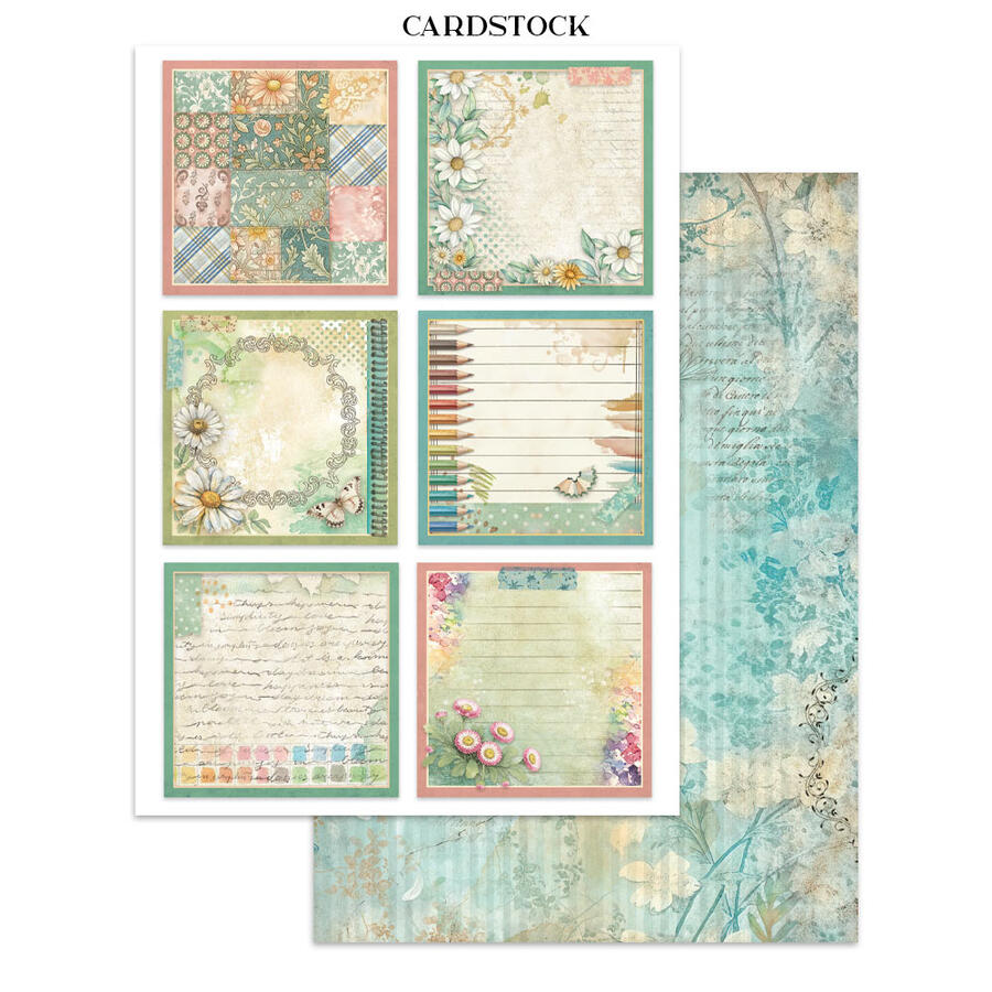 Junk Journal stickers, cut-outs, backgrounds Daisy Art