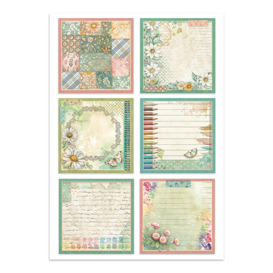 Junk Journal stickers, cut-outs, backgrounds Daisy Art