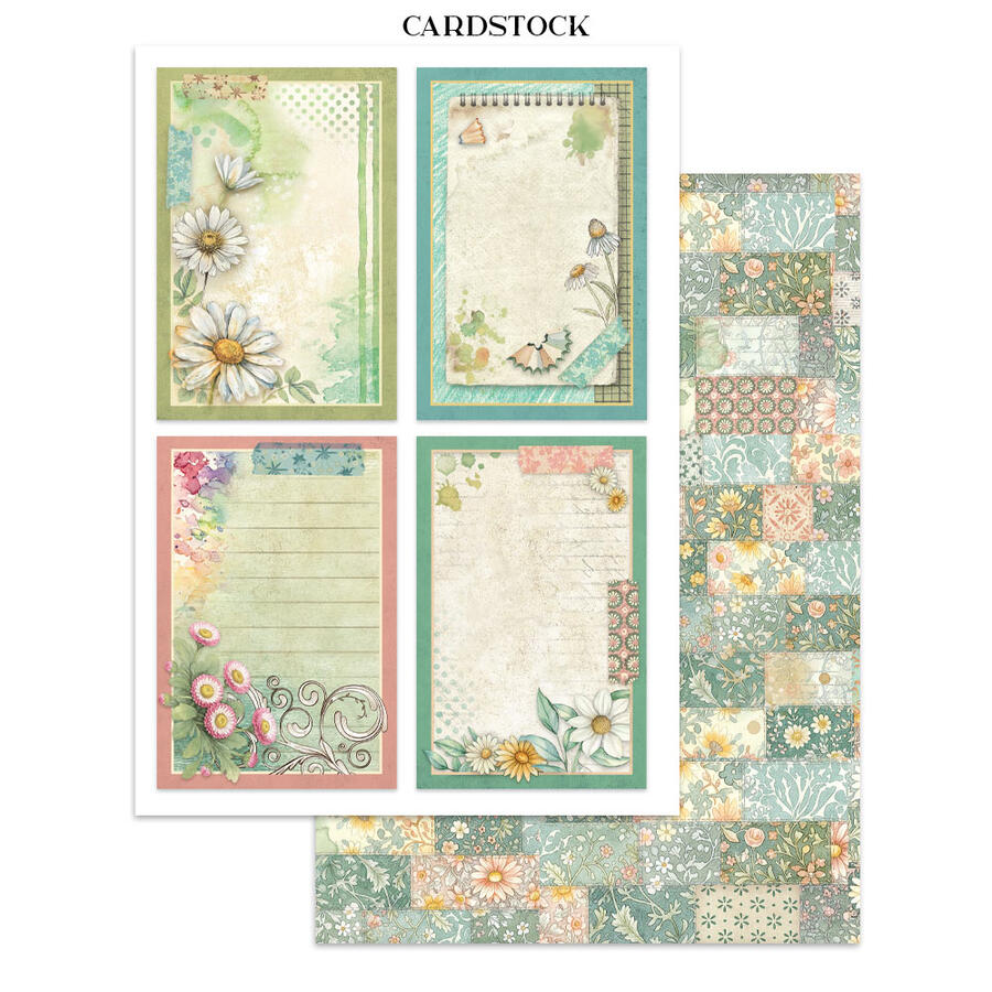 Junk Journal stickers, cut-outs, backgrounds Daisy Art