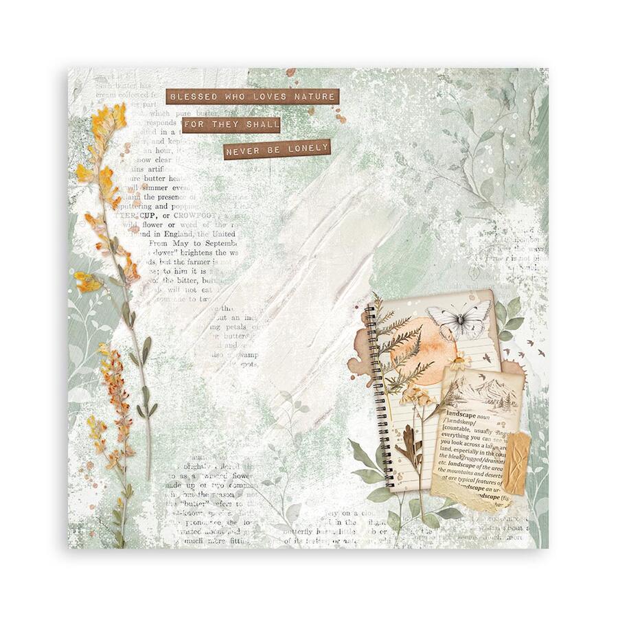 Blocco 10 fogli 20,3 x 20,3 Double Face Secret Diary