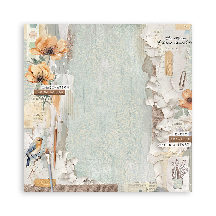 Blocco 10 fogli 20,3 x 20,3 Double Face Secret Diary