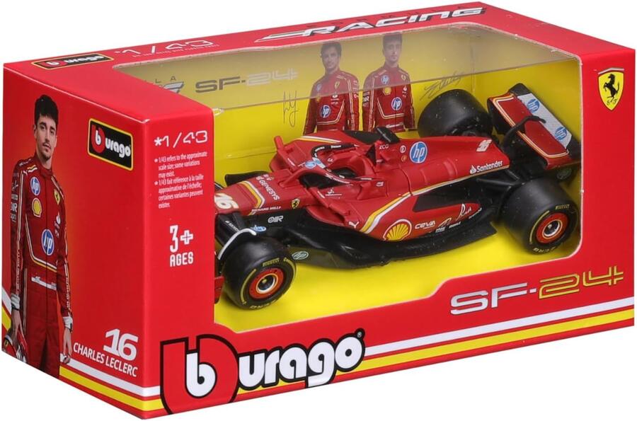 Burago Ferrari SF-24 Charles Leclerc #16 2024 Scala 1:43 - 36844