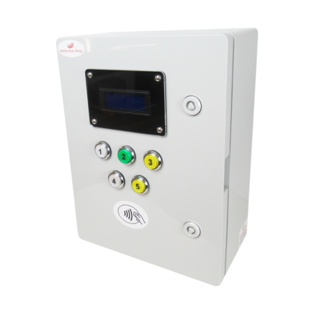 5 DUCHAS – Lector de Tarjetas y Pulseras RFID Recargables + Función Pausa + Electroválvulas 12Vcc