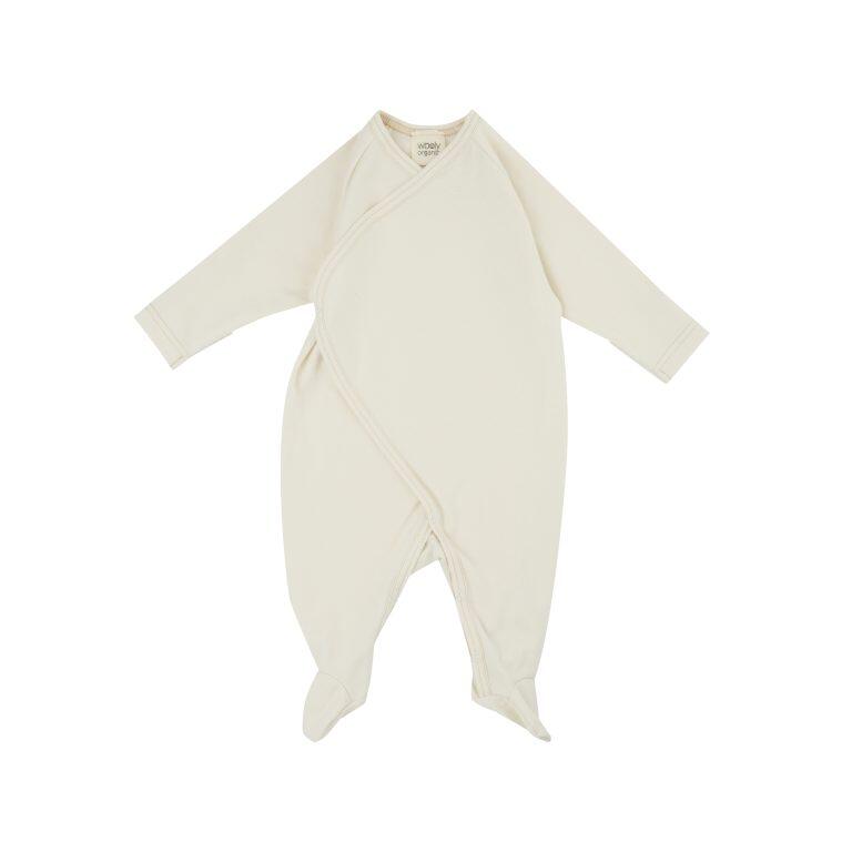 Tutina Avvolgente in Cotone Bio GOTS – Ecru