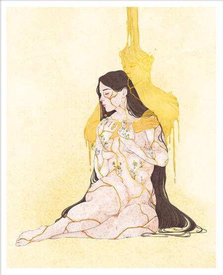 GIULIA ROSA - STAMPA ARTISTICA  30x40 cm: You are my Kintsugi