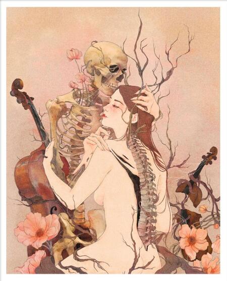 GIULIA ROSA - STAMPA ARTISTICA  30x40 cm: The end of a love song