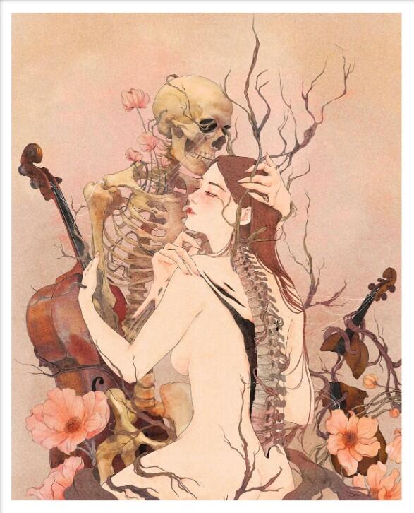 GIULIA ROSA - STAMPA ARTISTICA  30x40 cm: The end of a love song