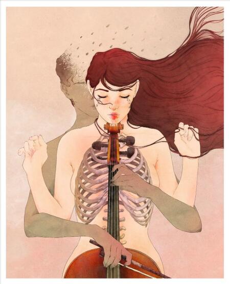 GIULIA ROSA - STAMPA ARTISTICA  30x40 cm: Play me a memory