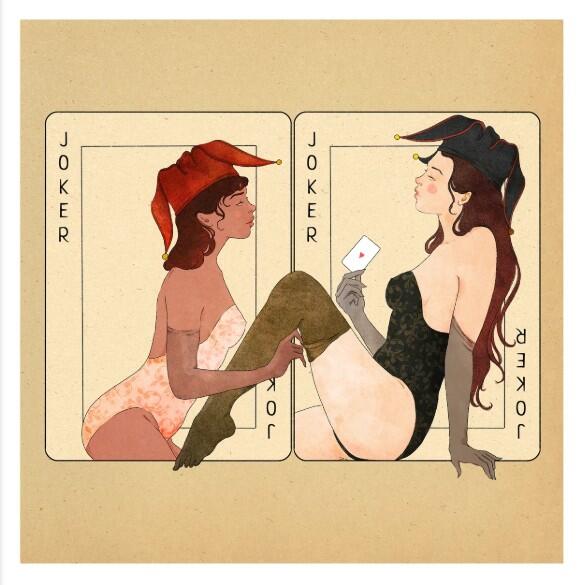 GIULIA ROSA - STAMPA ARTISTICA  30x30 cm: The Jokers