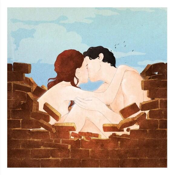 GIULIA ROSA - STAMPA ARTISTICA  30x30 cm: You break down my walls