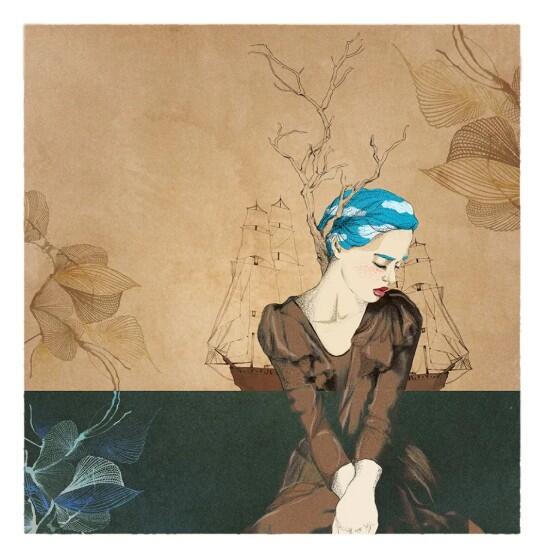 GIULIA ROSA - STAMPA ARTISTICA  30x30 cm: Dolor dulcis