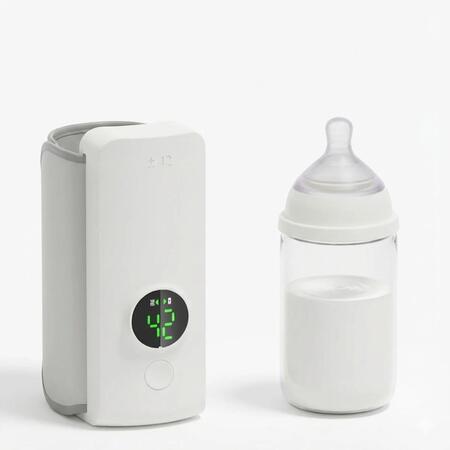SCALDABIBERON PORTATILE USB SENZA FILI DA VIAGGIO DIGITALE LATTE BIBERON NEONATI
