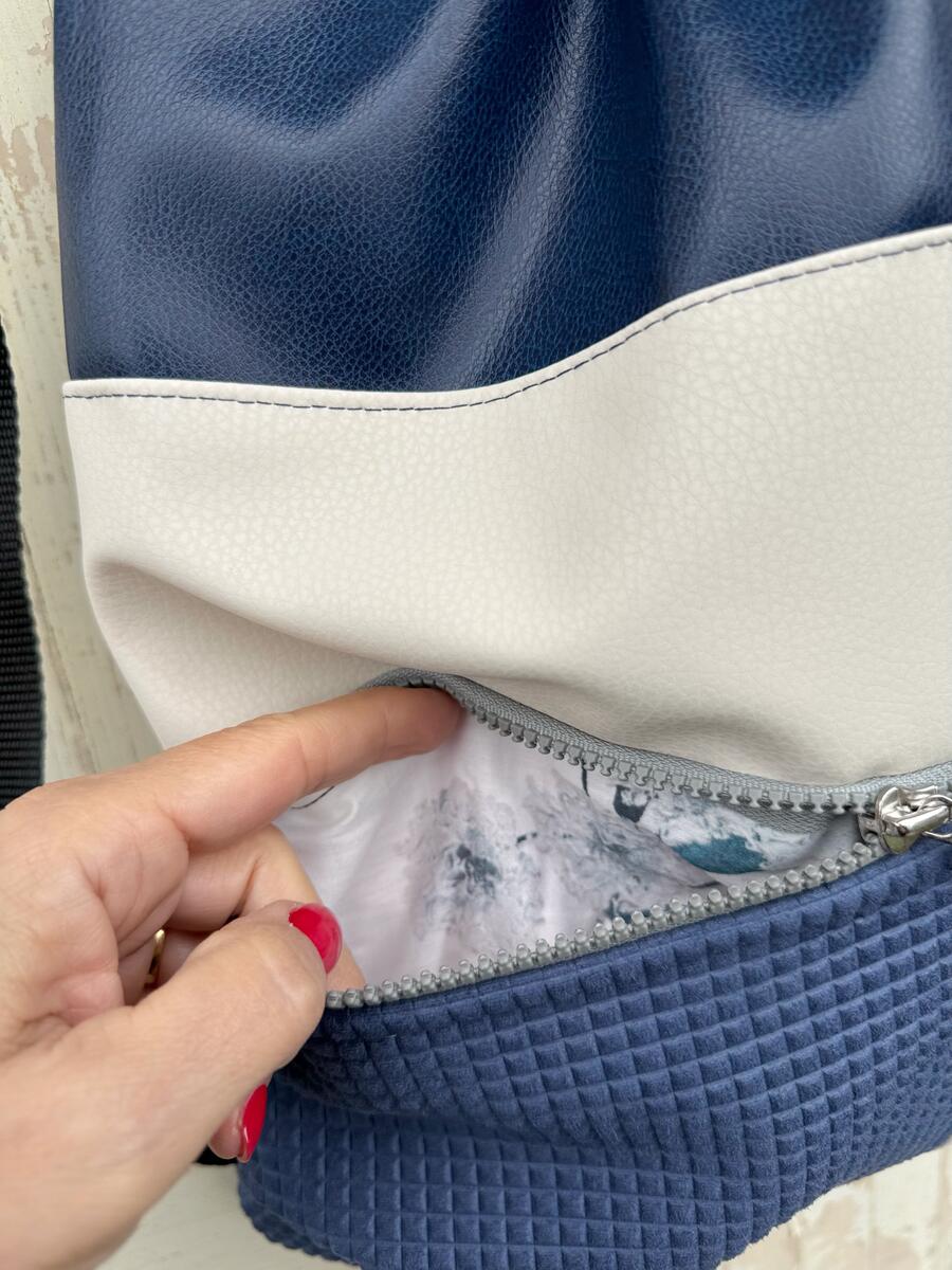 Zaino roselline grigie 