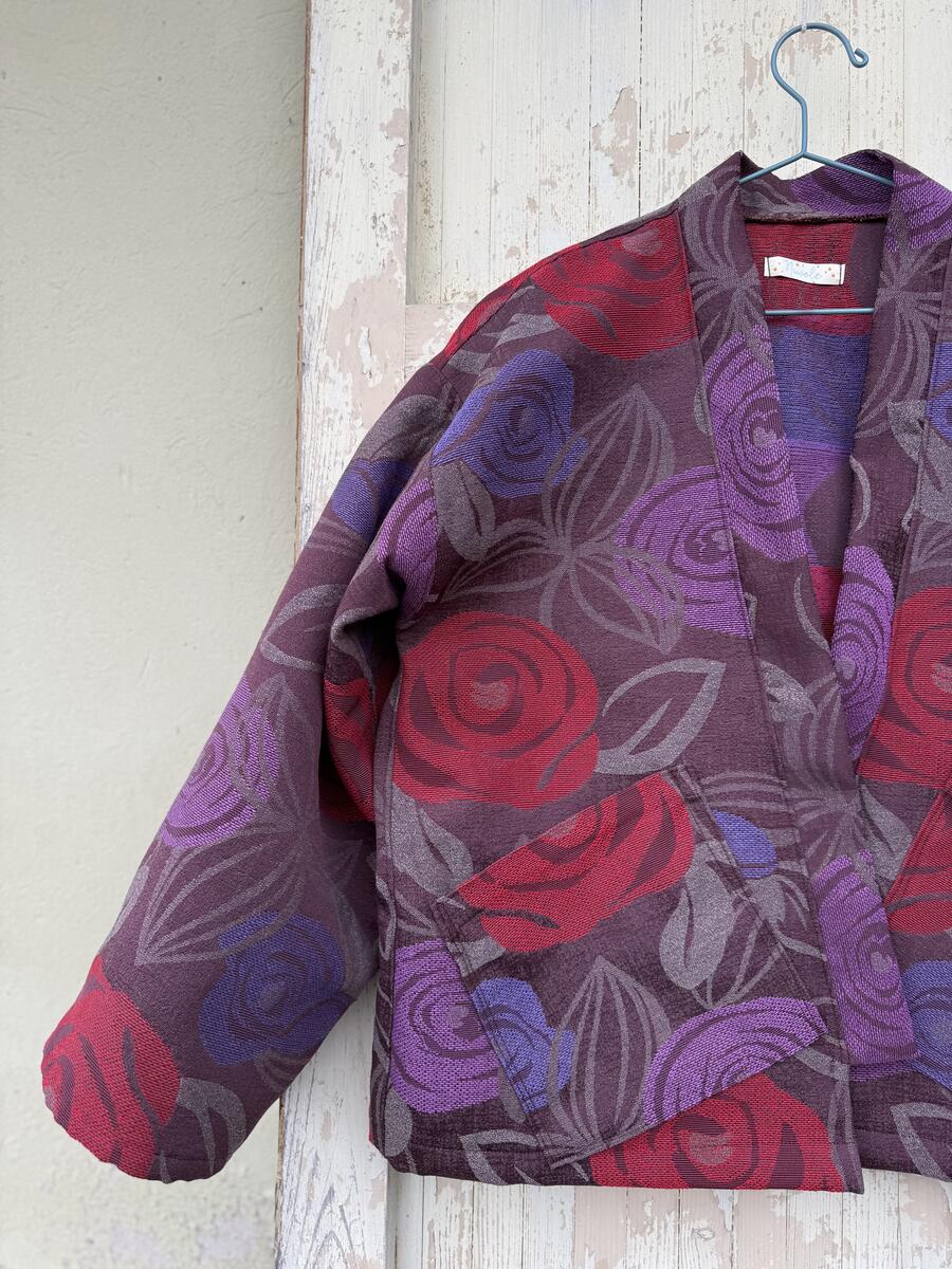 Kimono base marrone/viola