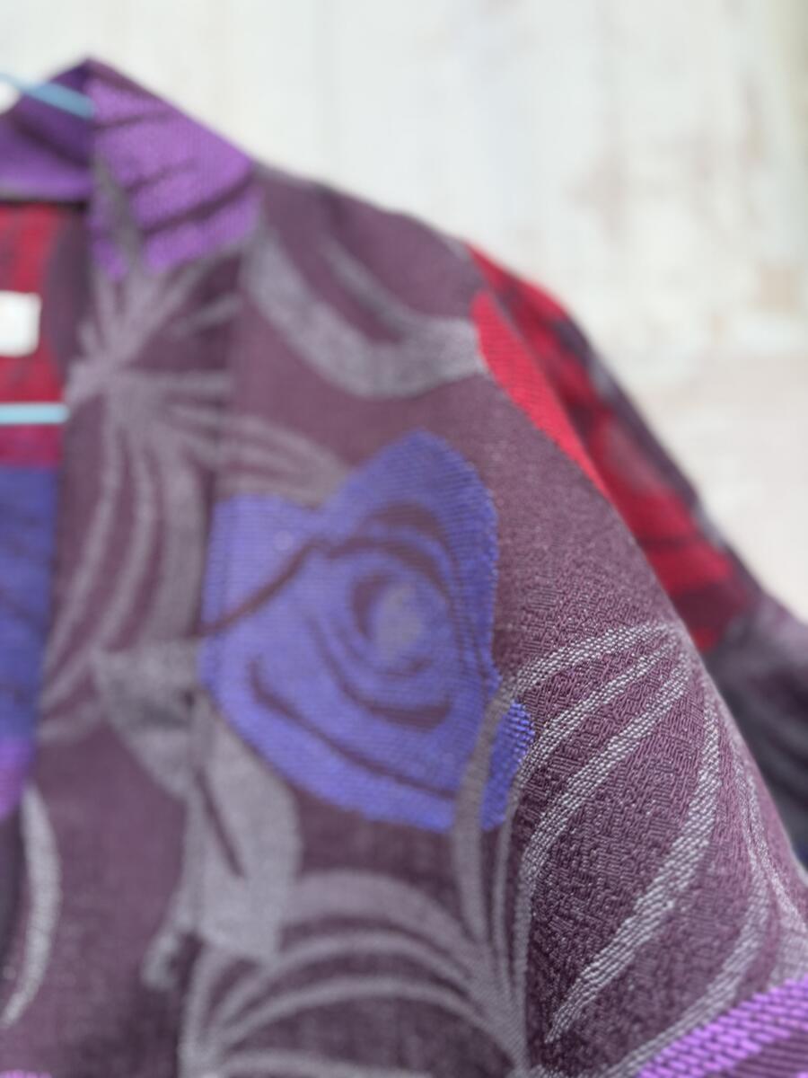 Kimono base marrone/viola