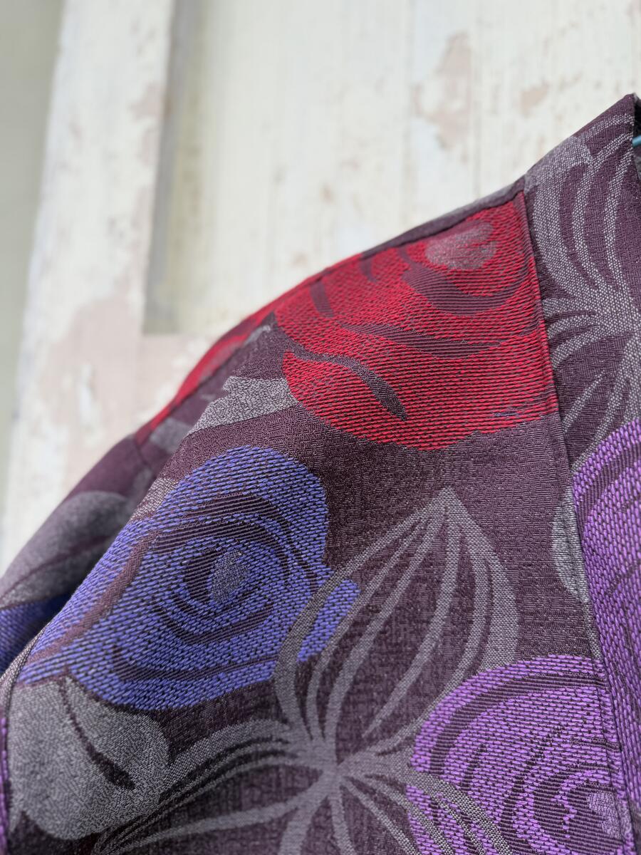 Kimono base marrone/viola