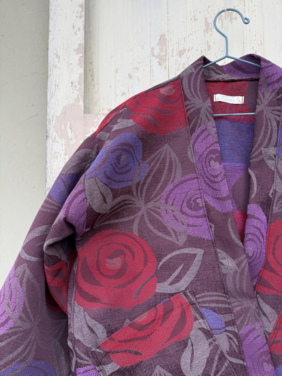Kimono base marrone/viola