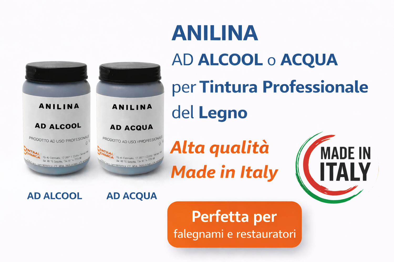 Anilina - Colorante in Bustine - Mordente Per Legno - Vari COLORI