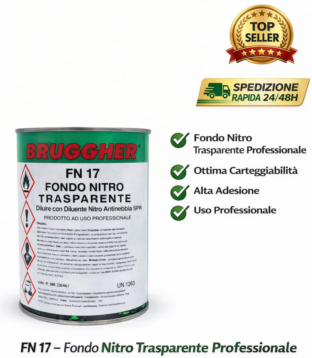 Fondo Nitro Turapori Trasparente per legno Rapido Riempitivo Carteggiabile